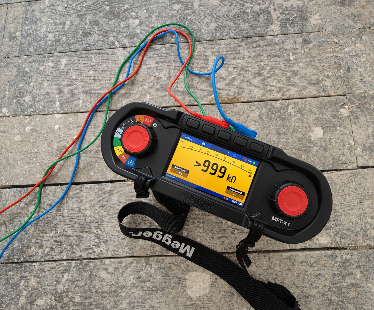 Multifunction tester and stocked tool bag ready for a call-out